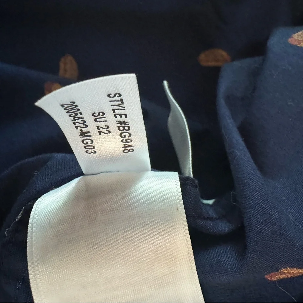 J Crew Flex Washed Button Down Shirt With Hot Dog Print Small